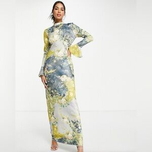 ❎Sold❎Asos Floral Long Sleeve Maxi Dress
